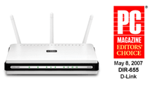 D-Link Wireless Router Wins PC Magazine Editor's Choice Award