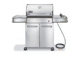Weber 3880001 Genesis S-320 Natural Gas Grill, Stainless Steel