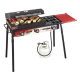 Camp Chef SPG-90B Big Gas 3 Sports Grill, Black/Red