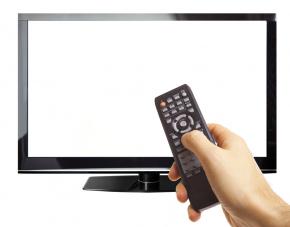 tv television with remote